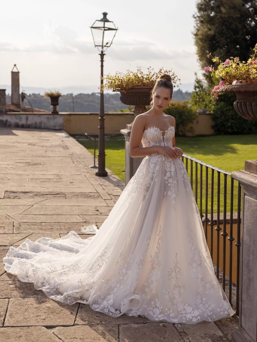 [New] Ricca Sposa Wedding Gown Bridal Dress Floral Strapless A-line 23-019